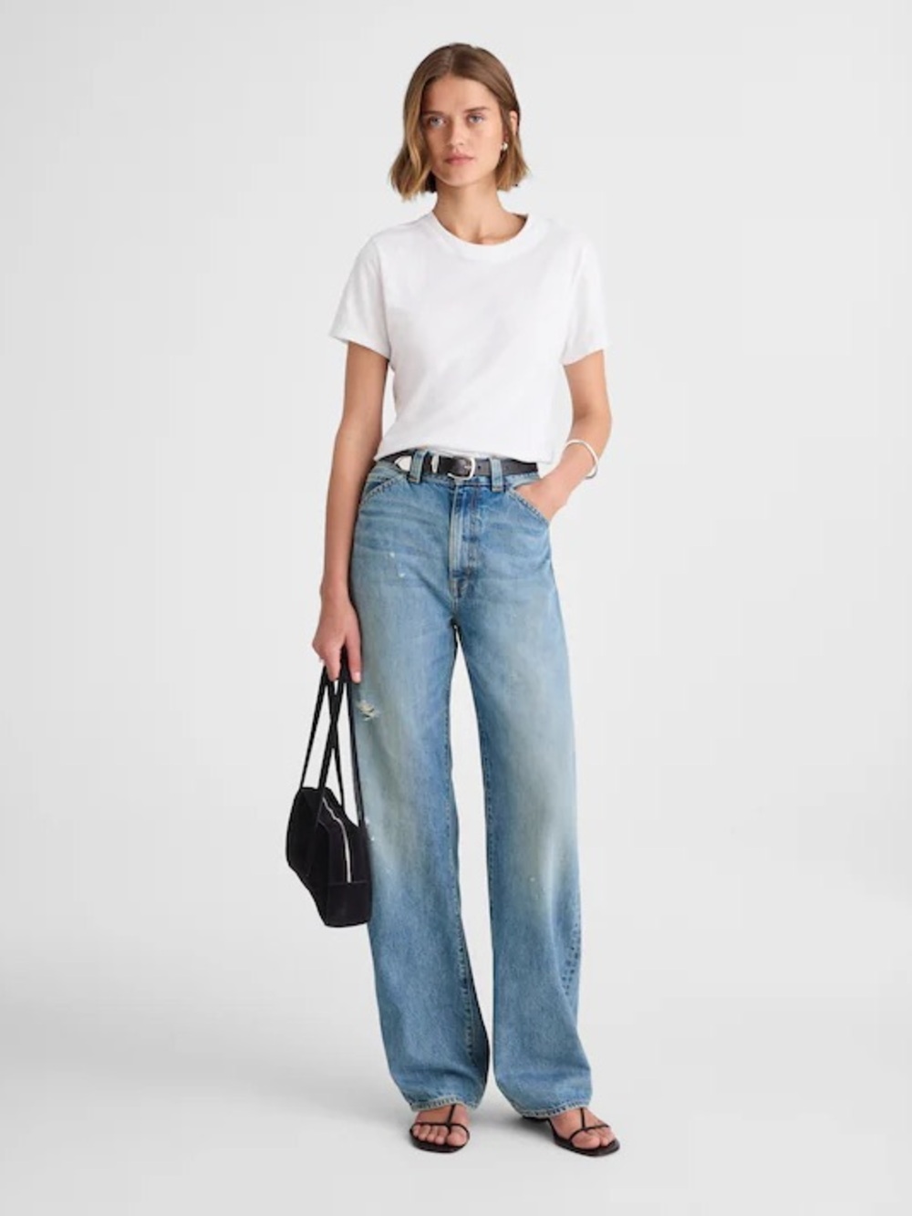 Madewell Light Blue Balloon Jeans NWT dobbins wash